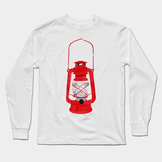 Red Lantern Long Sleeve T-Shirt by Babban Gaelg